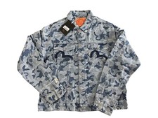 Evisu Jacquard Blue Denim Camo