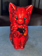 Anita Harris sitting cat