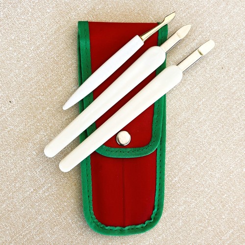 Vintage piece manicure set - vintage, 3-piece