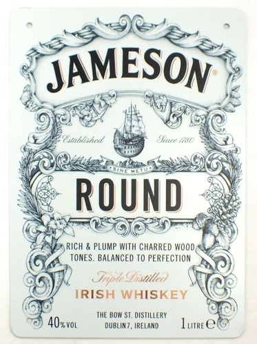 Jameson round irish whiskey - round,