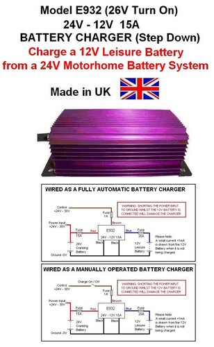 Motorhome 24v 12v battery - to,