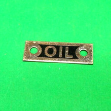 Tin plate sign, suitable for Meccano or steam models etc. (H)