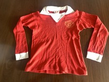 MANCHESTER UNITED Original 1974 UMBRO Home Shirt With UtdBadge MEGA Rare Vintage