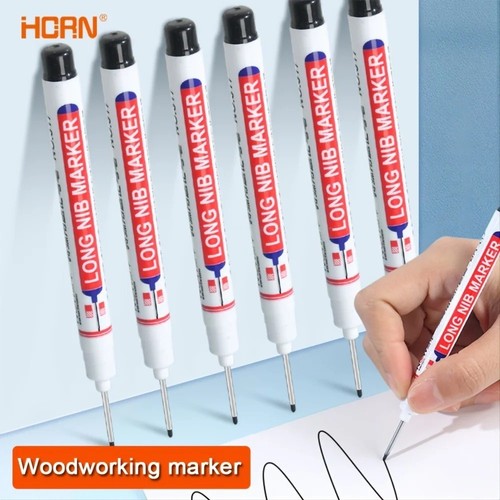 10pcs black deep hole long - black,