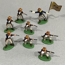 Britains Compatible Deetail 8x US Cavalry ROUGH RIDERS Soldiers (DSG)