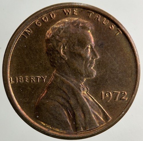 1972 usa one cent coin - coin, |