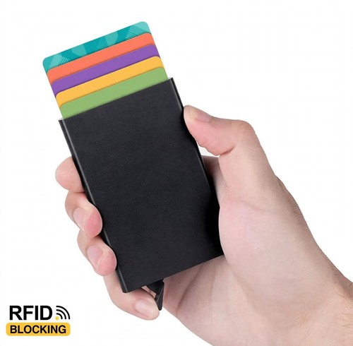 Slim metal card holder - metal, case