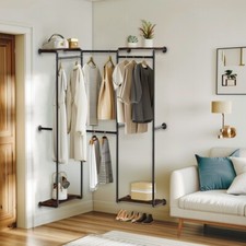 Industrial Pipe Clothes Rack