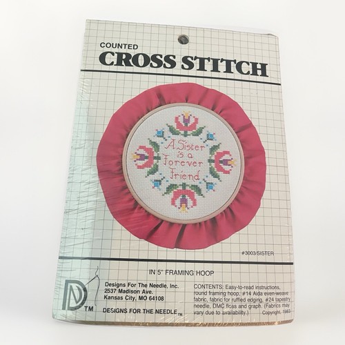 Vtg counted cross stitch - vtg, a