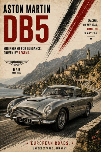 Aston martin db5 - martin, vintage