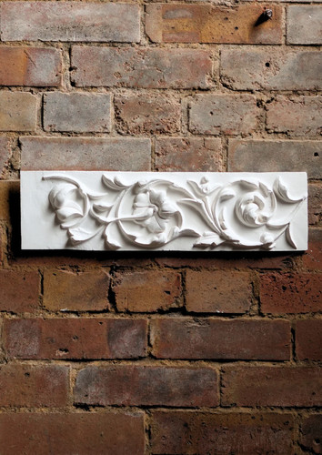 Floral panel plaster - wall, art
