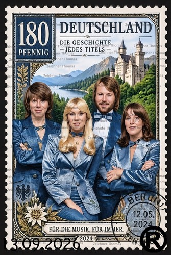 Abba e76 postcard - abba--e76--,