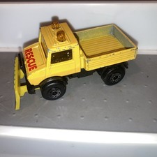 Matchbox Superfast No48  Unimog Rescue truck. Yellow , good condition.. No Box. 