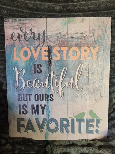 Pallet wood wall sign - wood,