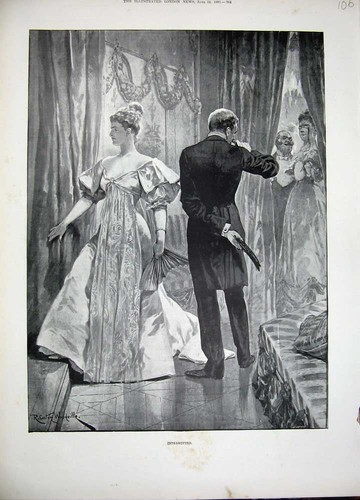 Original old antique - old, print