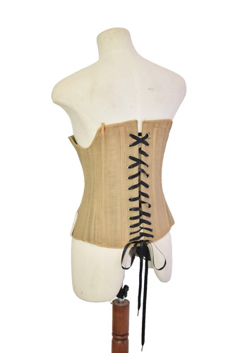 Edwardian 1900 cotton corset - c.1900,