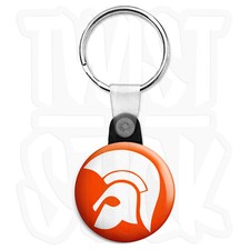 Trojan Records - 25mm Skinhead, Ska Reggae Keyring Button Badge, Zip Pull Option
