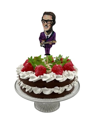 Buddy holly cake topper - buddy,