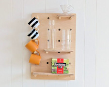 Wooden Pegboard - Small - Birch Plywood Modern Versatile Stylish Storage