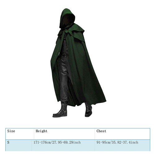 Medieval gothic hooded cloak - medieval,
