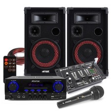 Max Red 8 Passive DJ Speakers
