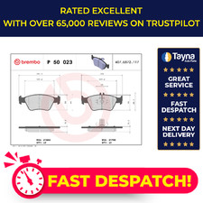 Brake Pads Set fits MERCEDES C250 S202, W202 2.5D Front 95 to 01 OM605.960 New