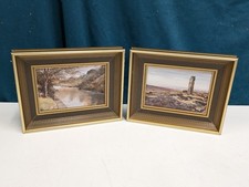 Set of 2 Framed Original Oil Paintings by N.C. Hanson Scarborough Artist