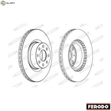 2x BRAKE DISC DDF1298C FOR