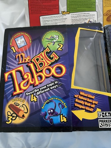 Big taboo board game with - big,