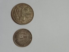 Queen Victoria 1887 half crown And 1935 Georgivs v crown