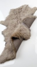 Natural Taupe Sheepskin Hide with Soft Wool & Brown Suede Back – Craft & Sewing