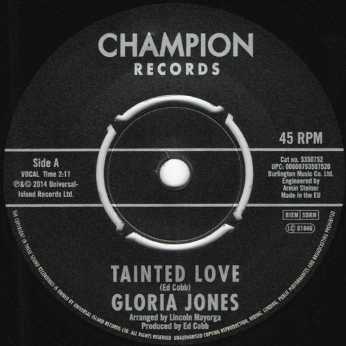 Gloria jones tainted love - gloria, –