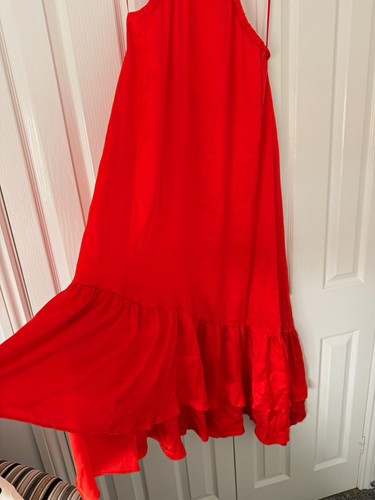 Topshop orange chiffon neck - topshop,