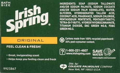 Irish spring deodorant soap - spring,