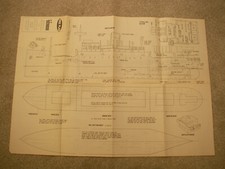 Model Boats plans of the SS Escondido a freelance cargo liner LOA 30" Beam 4"