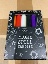 **NEW Spell Candles and Holders Witch Protection Wiccan Pagan Ritual Altar Magic