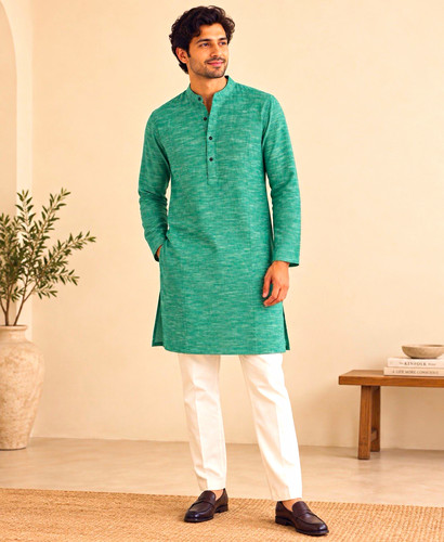 Men green long sleeve - green,