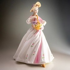 Royal Worcester Figurine Sarah Modelled By F G Doughty 1987 Fine Bone China 8"