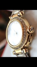 Cartier Pasha 32mm 18ct Gold and Diamond Ladies Watch.Original, Boxes & Papers.