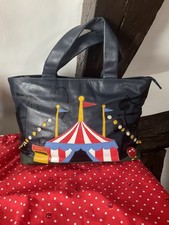 Yoshi Navy Leather Circus Big Top Tent Bag + Dust Bag  VGC