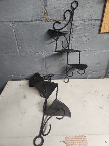 Black wrought iron spiral - wrought,