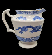 Antique Cauldon Blue Dragon