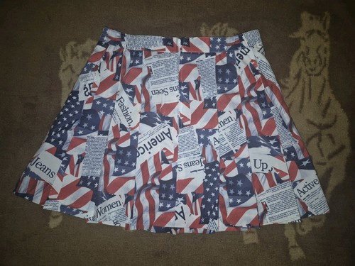 Womens pleated patriotic - 6,