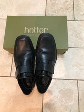 HOTTER MENS SIZE 9 BLACK SLIP