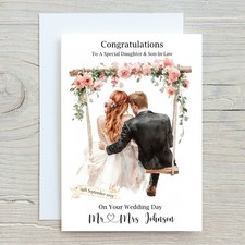 Personalised Wedding day cards