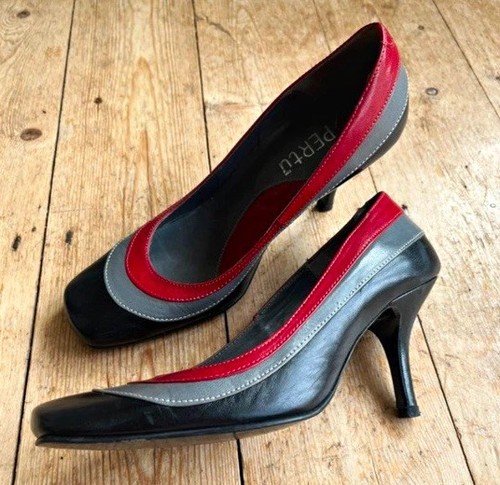 Pertu vintage red grey black - grey,