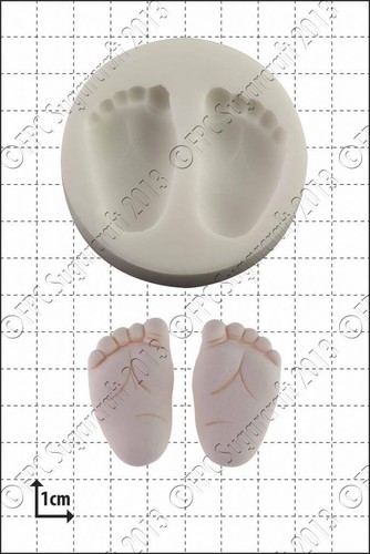 Silicone mould baby feet - mould,
