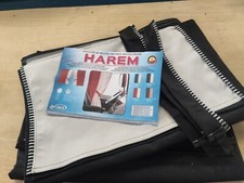 TRUCK CURTAINS DOUBLE LINED Black/Beige DAF VOLVO MERCEDES MAN SCANIA Inc P&P