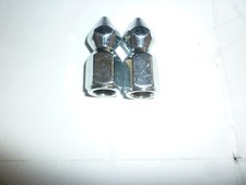 HIGHWAY HAWK CHROME PIKE NUTS M10 X 1.5 mm PITCH (2 NUTS)