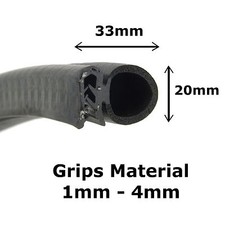 Bottom Edge Rubber Push On